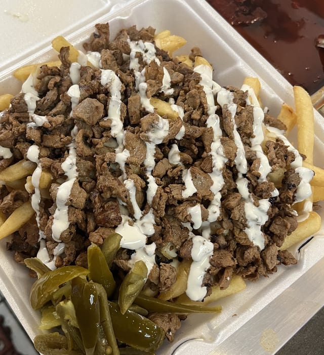 Mexican Fries With Meat.